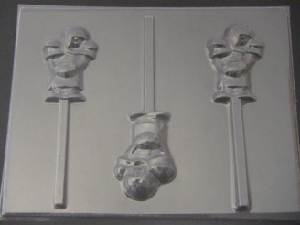 1406 Football Player Chocolate or Hard Candy Lollipop Mold